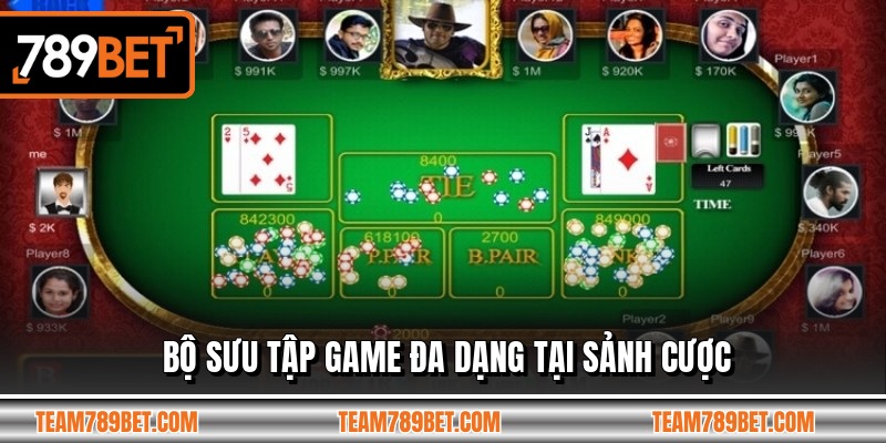 Bộ sưu tập game đa dạng tại sảnh cược